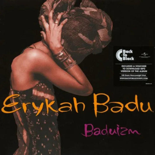 Erykah Badu Baduizm debut album featuring “On & On” and classic neo-soul tracks.