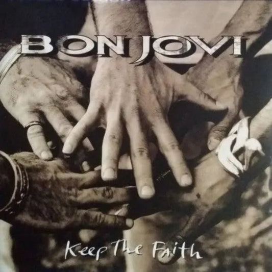 Bon Jovi Keep The Faith album featuring Bed of Roses, In These Arms, and title track
