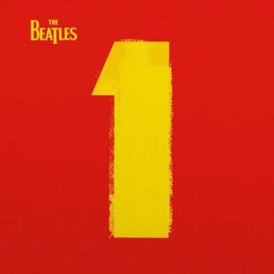 The Beatles 1 album cover featuring iconic number one singles