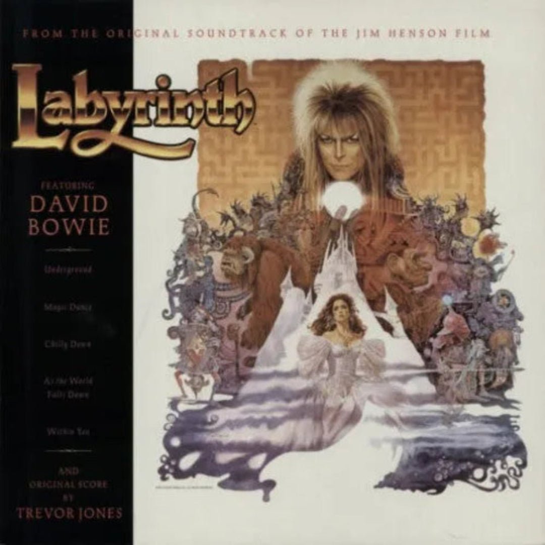 Labyrinth original motion picture soundtrack by David Bowie and Trevor Jones on vinyl.