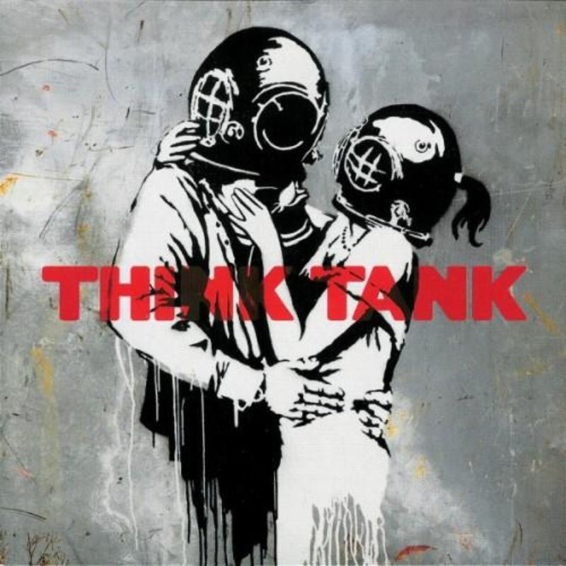 Blur Think Tank CD front cover with iconic Banksy artwork