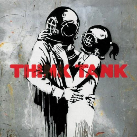 Blur Think Tank CD front cover with iconic Banksy artwork