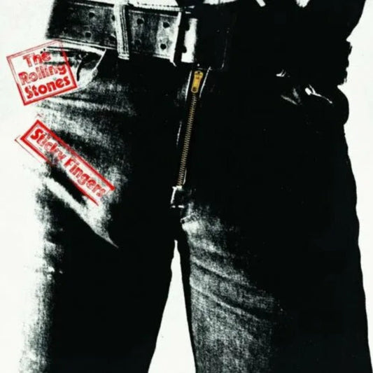 Rolling Stones Sticky Fingers iconic album cover vinyl LP