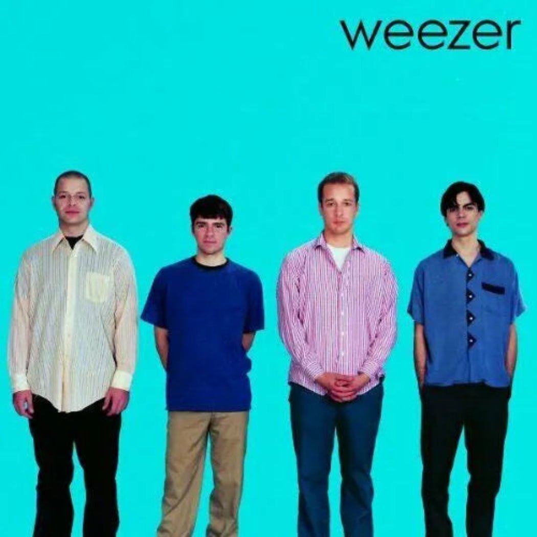 Weezer Blue CD Album featuring classic 90s hits and Ric Ocasek production