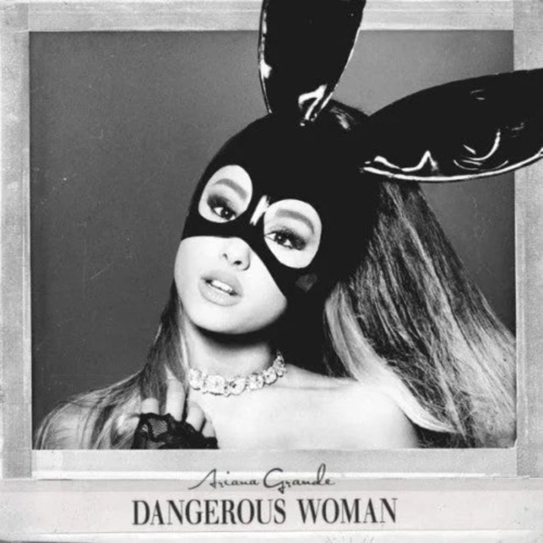Dangerous Woman 2LP set featuring hits like Side To Side and Into You