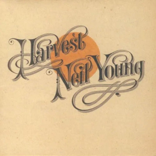 Neil Young Harvest CD album featuring “Heart of Gold” and classic folk-rock