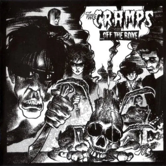 The Cramps Off The Bone CD featuring their iconic psychobilly and rock tracks
