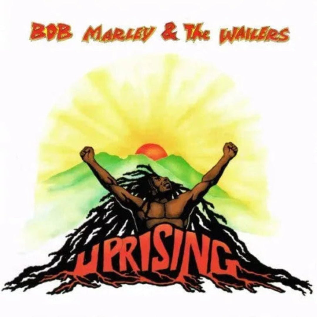 Bob Marley Uprising LP 1980 album cover, roots reggae vinyl, UK release