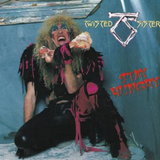 Twisted Sister Stay Hungry CD album cover with iconic 1984 heavy metal artwork