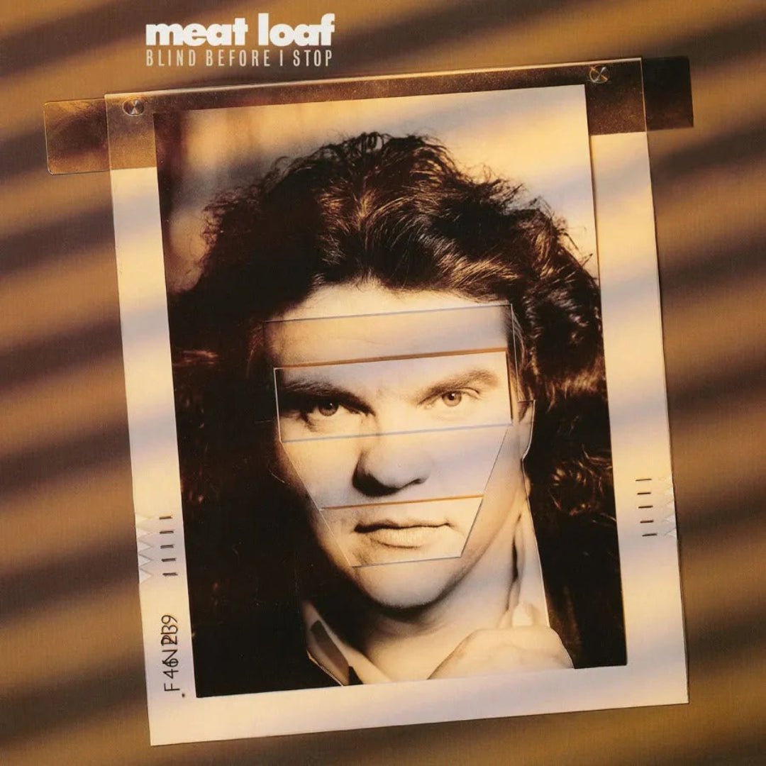 Meat Loaf Blind Before I Stop 1986 album black vinyl with lyric insert