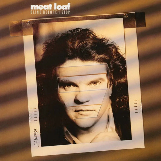 Meat Loaf Blind Before I Stop 1986 album black vinyl with lyric insert