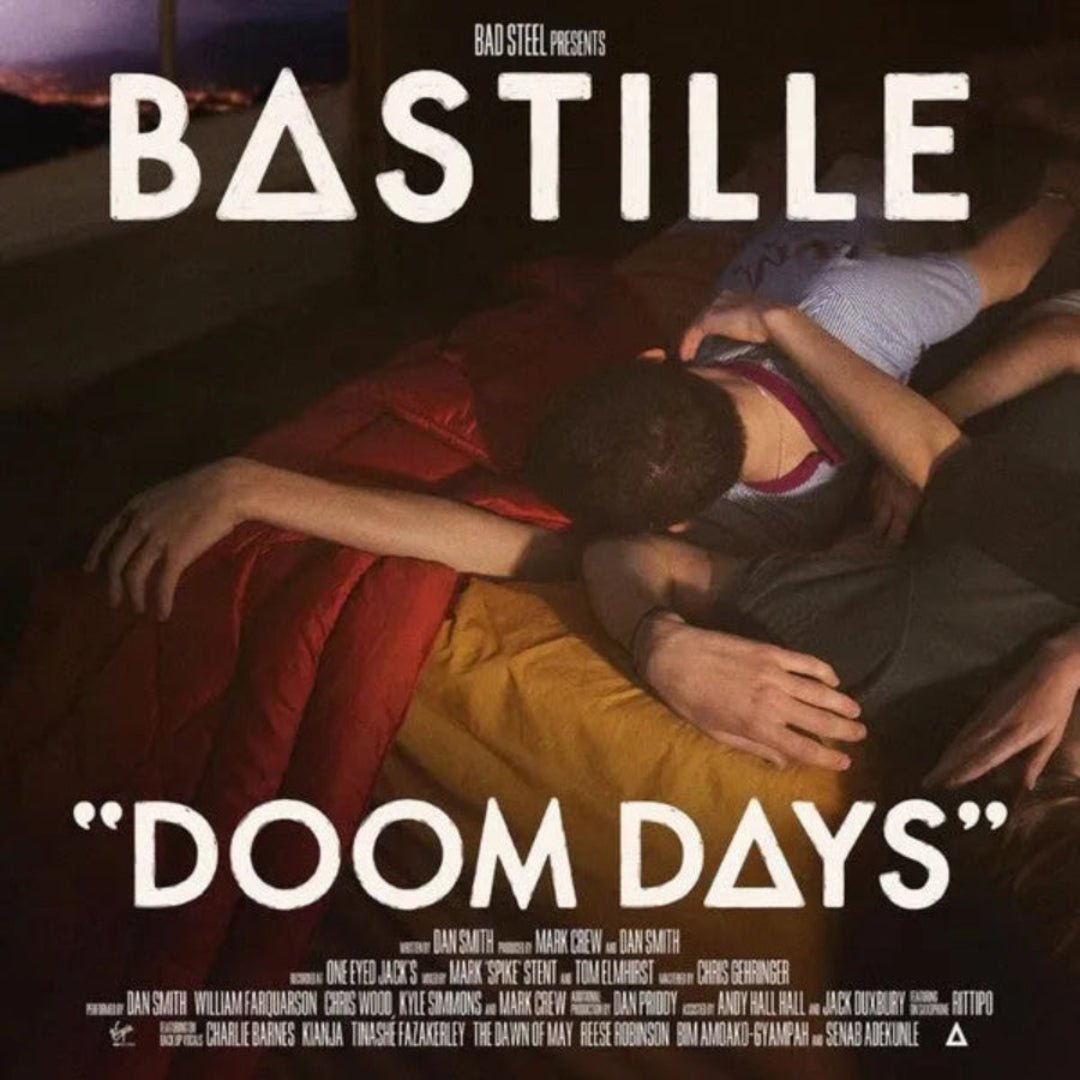 Bastille Doom Days CD album cover artwork featuring bold colors and striking design