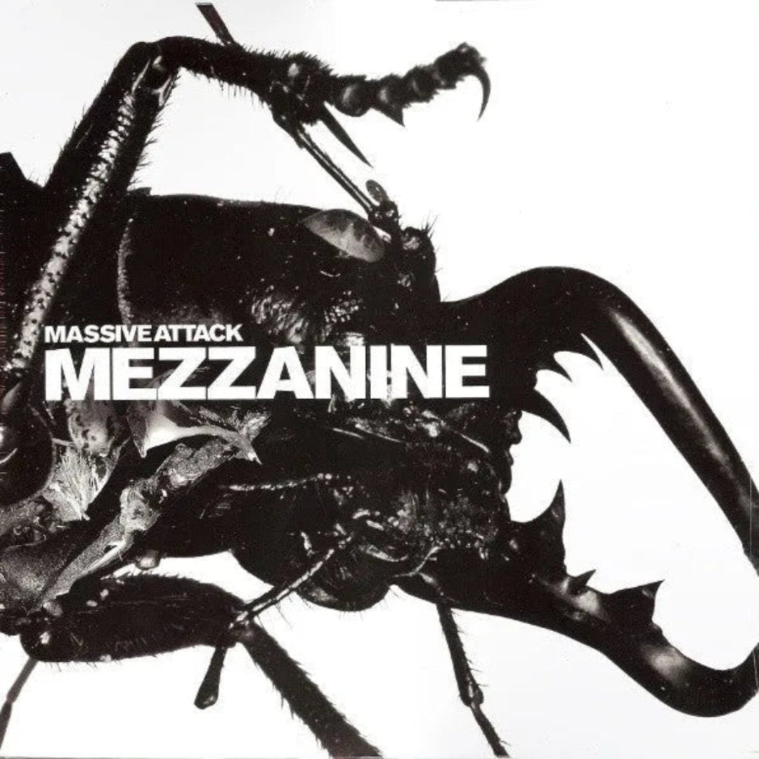 Massive Attack Mezzanine CD set featuring classic trip-hop tracks.
