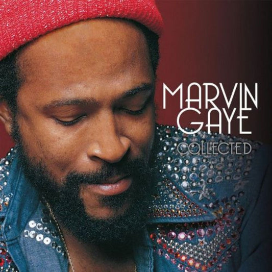 Marvin Gaye album collection featuring iconic soul music hits