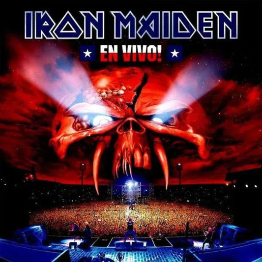 En Vivo 2 CD by Iron Maiden jewel case front cover artwork image
