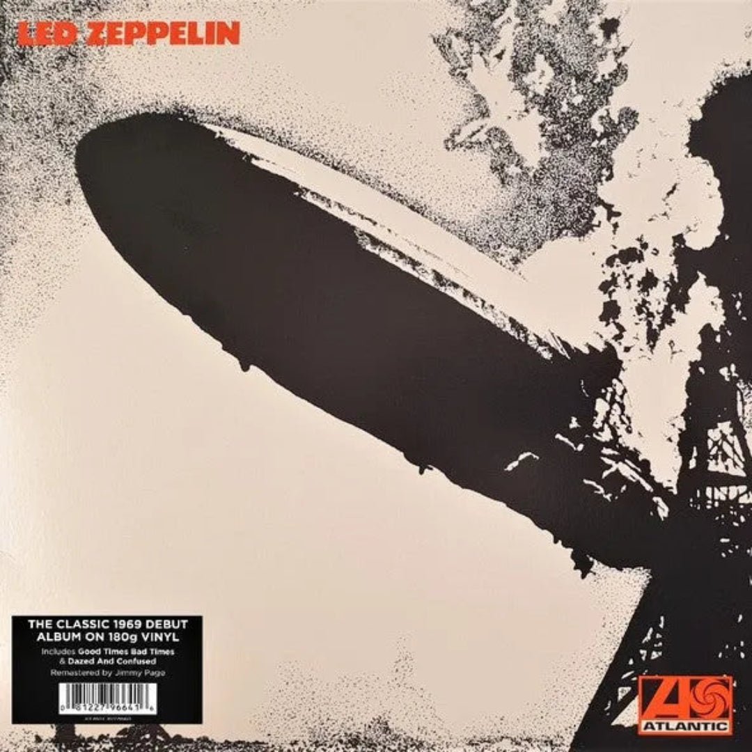Vinyl edition of Led Zeppelin’s self-titled first album with classic hard rock tracks