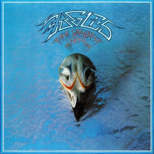 Eagles Their Greatest Hits LP featuring Take It Easy and Desperado classic tracks.