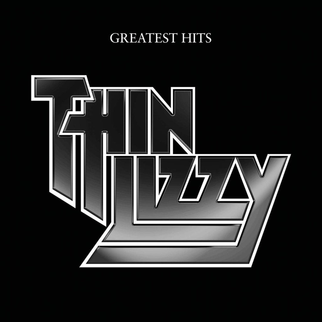 Double vinyl sleeve of Greatest Hits showcasing Thin Lizzy’s legendary rock artwork