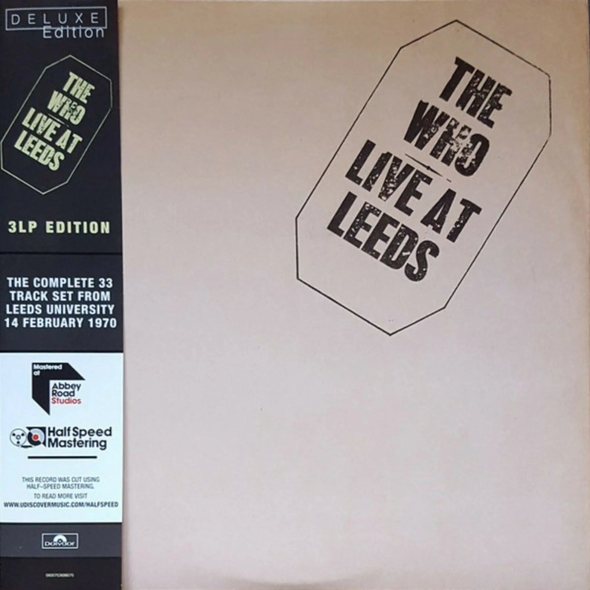 The Who Live At Leeds album cover artwork, classic rock band performing live