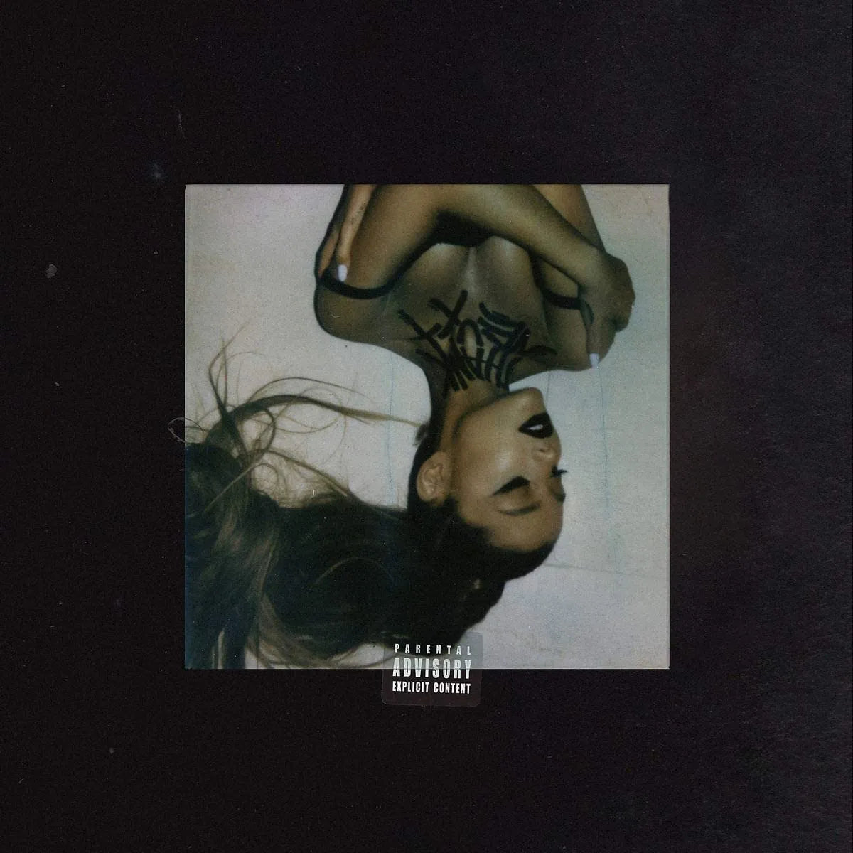 Ariana Grande Thank U, Next 2 LP vinyl album cover featuring pink artwork

