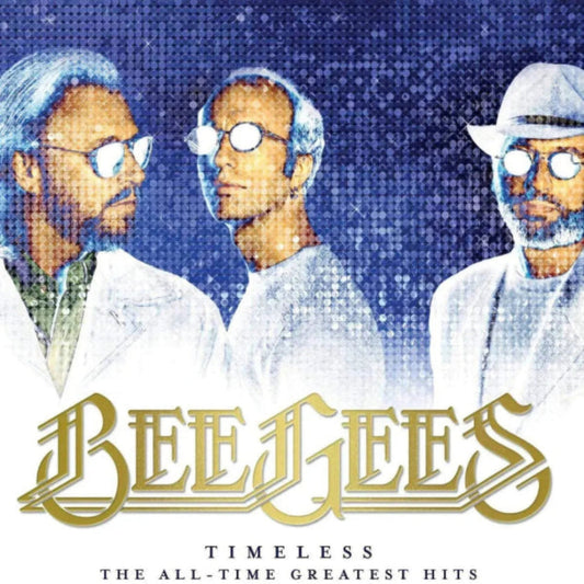 Bee Gees Timeless greatest hits album featuring How Deep Is Your Love and Night Fever