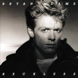 Bryan Adams Reckless 2LP cover featuring black and white portrait of the artist