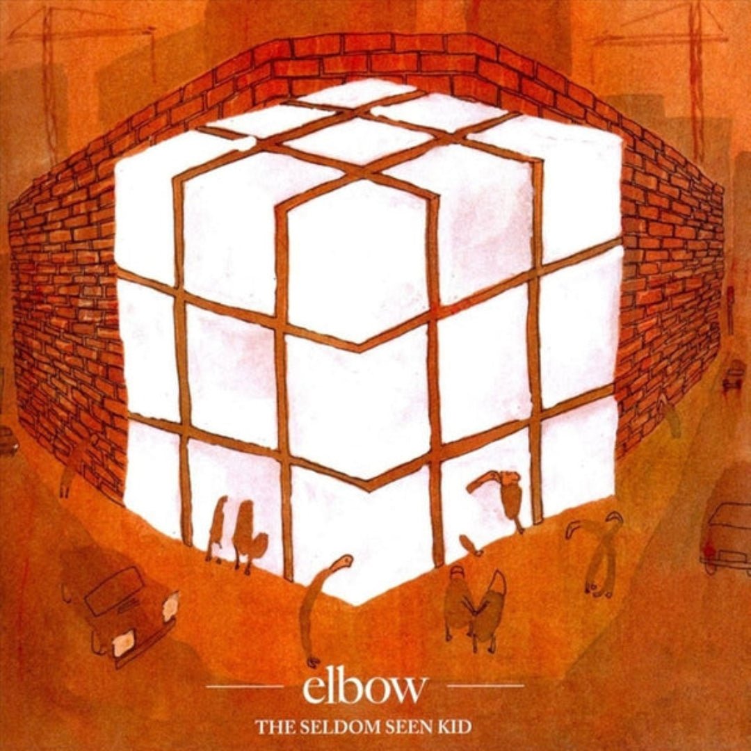 Elbow The Seldom Seen Kid album cover featuring minimalist design and warm colour tones