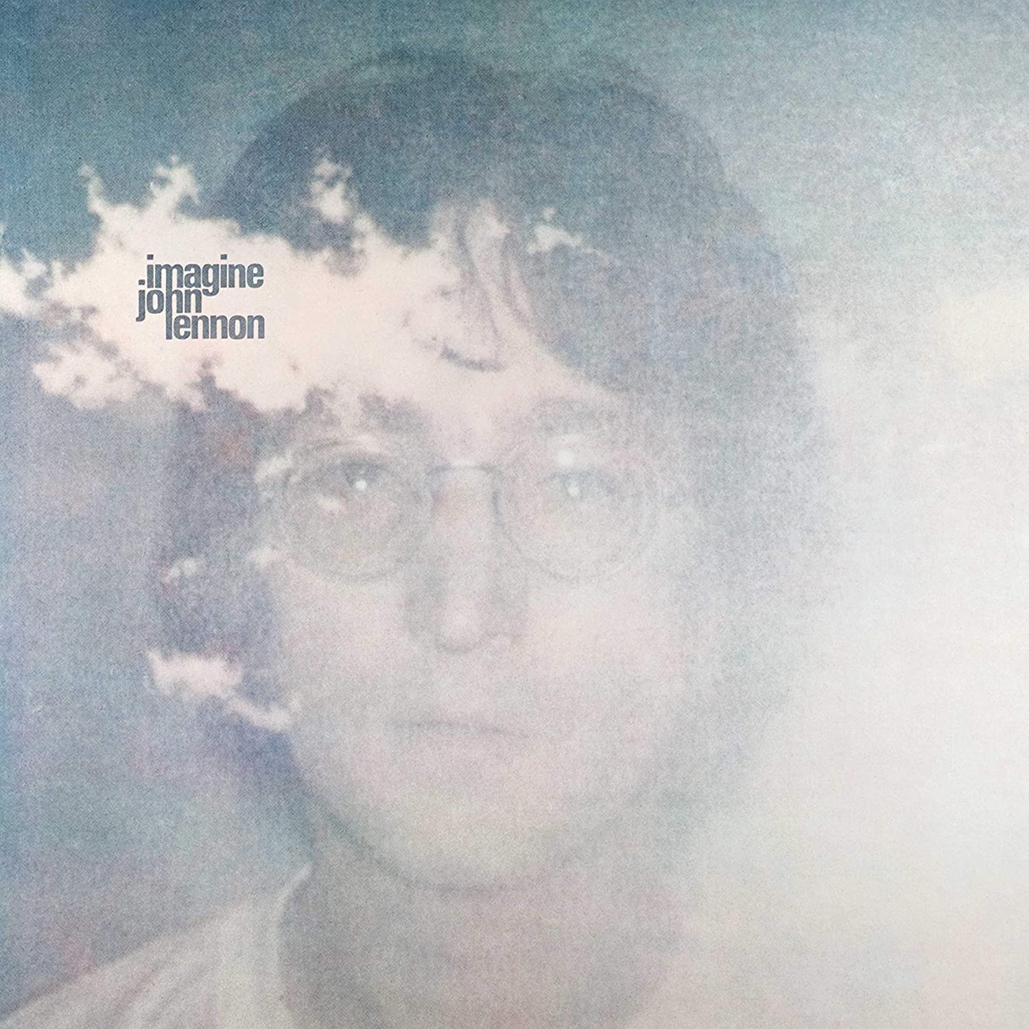 Front cover of John Lennon’s Imagine double white vinyl LP set