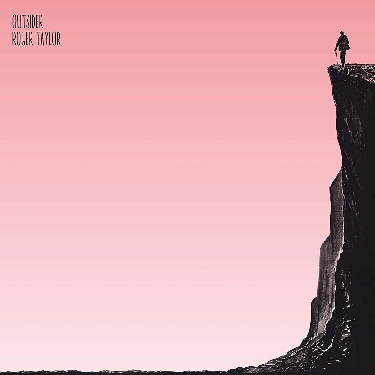 Taylor Outsider album cover featuring introspective rock with blues-rock influences