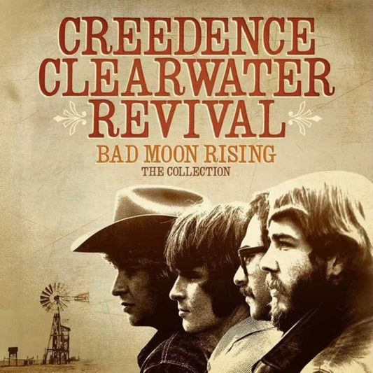 Creedence Clearwater Revival Bad Moon Rising album cover on vinyl LP


