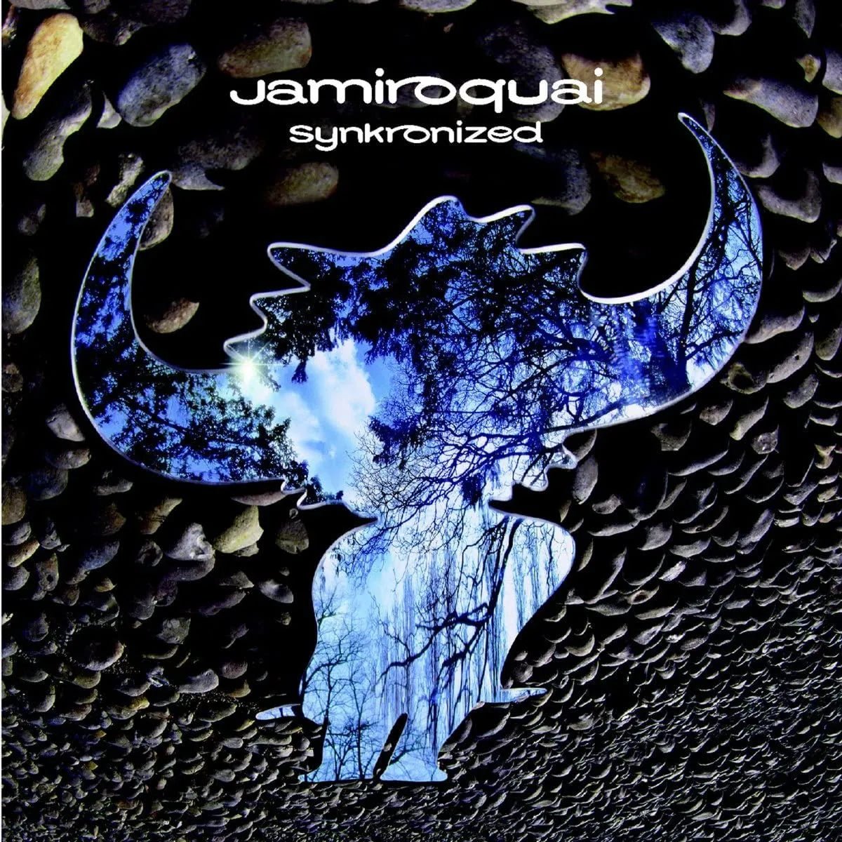 Jamiroquai Synkronized LP vinyl record sleeve front cover artwork 1999 reissue album