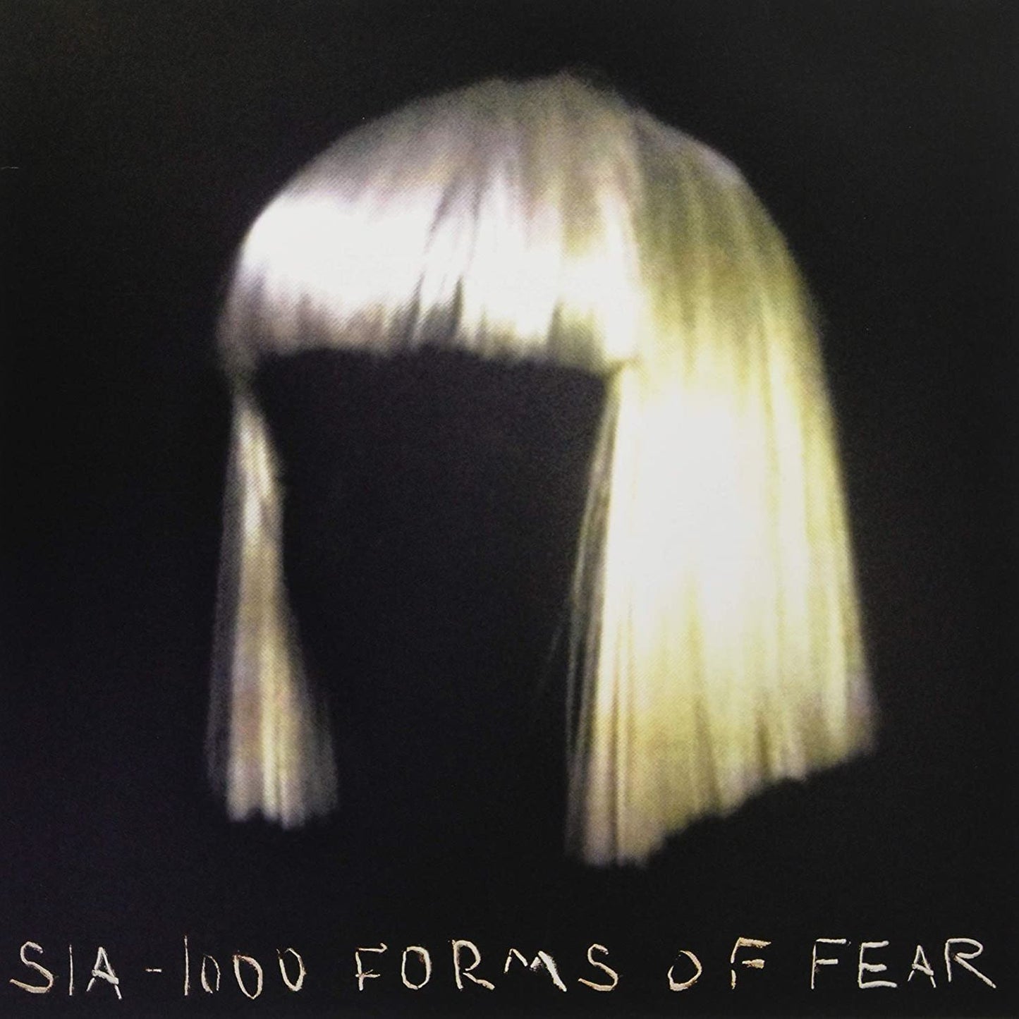 Sia - 1000 Forms of Fear LP cover featuring iconic black-and-blonde wig artwork