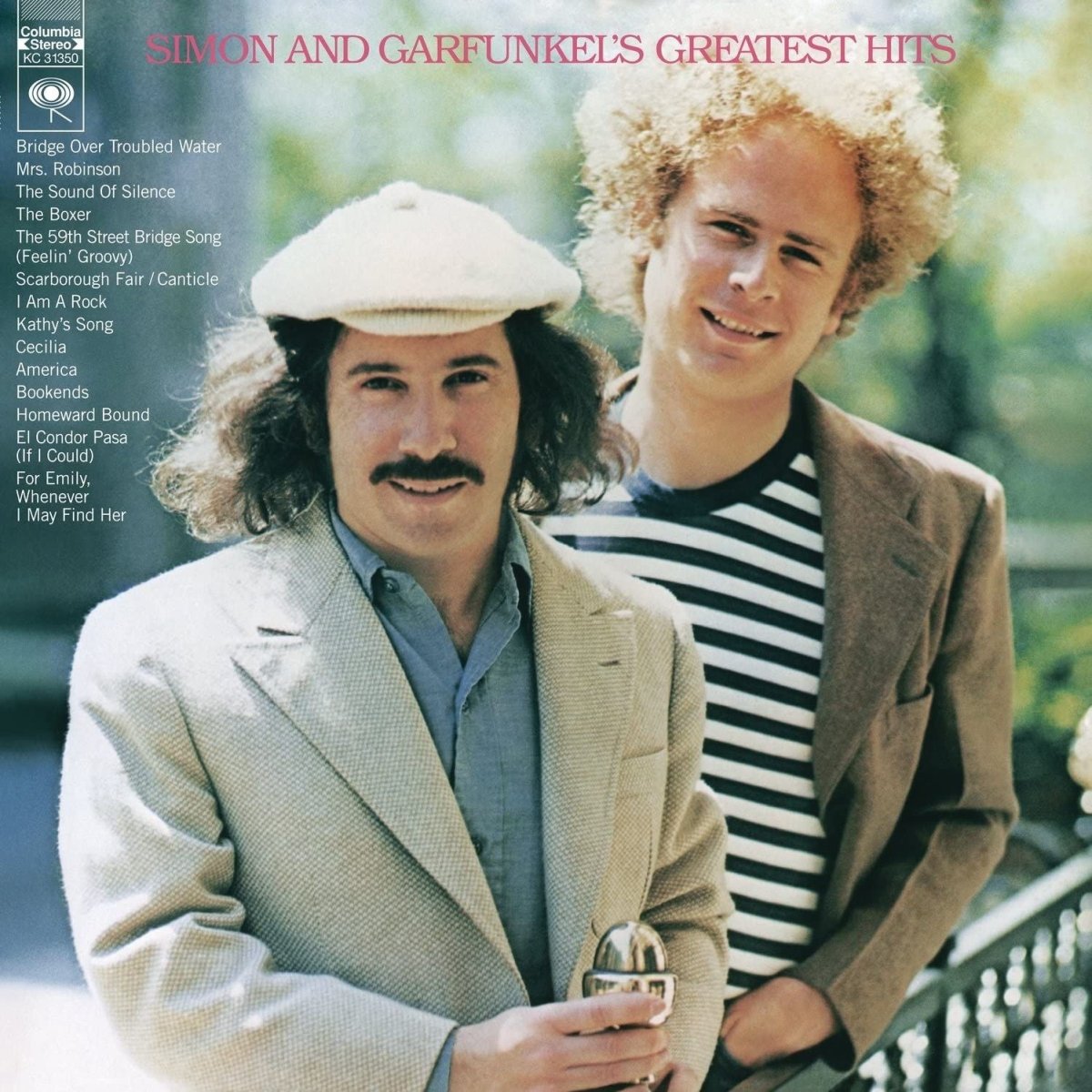 Simon & Garfunkel - Greatest Hits LP cover featuring photo of the duo