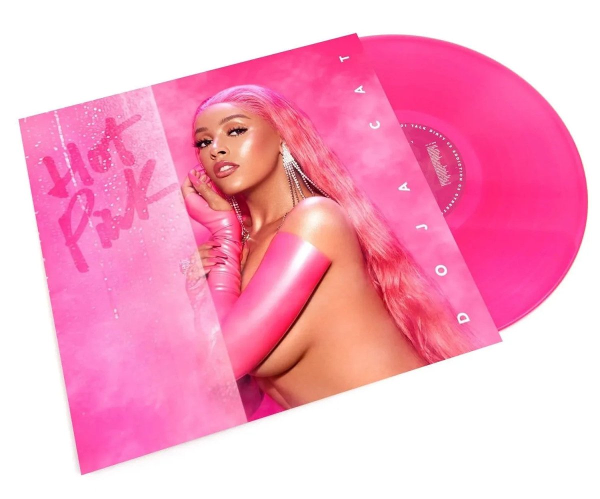 Hot Pink album by Doja Cat pressed on limited edition pink vinyl LP.