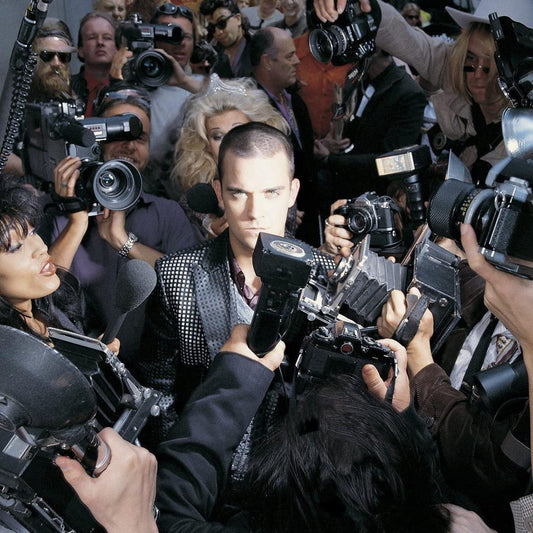 Robbie Williams Life Thru A Lens LP album cover artwork