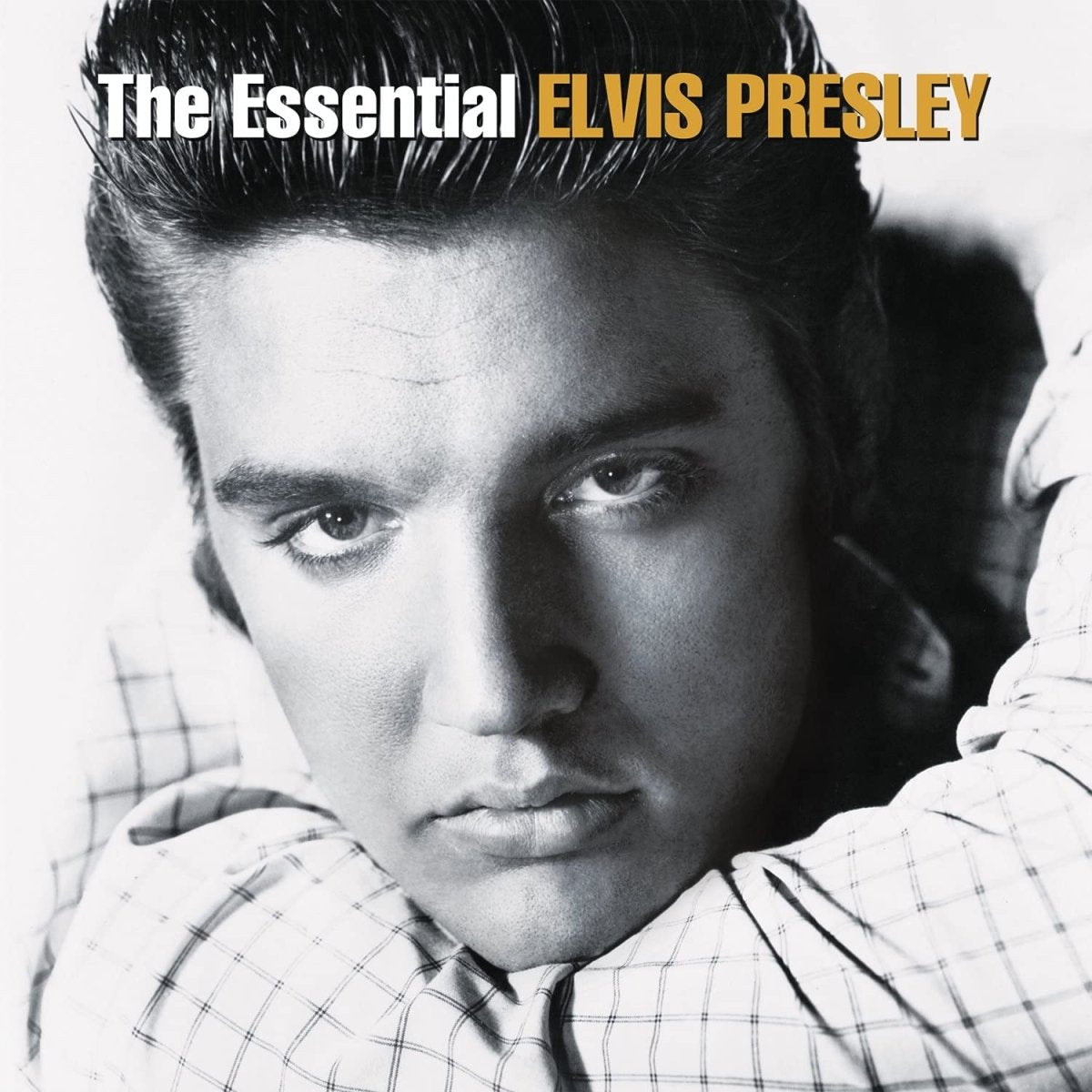 The Essential Elvis Presley 2LP set featuring classic rock ’n’ roll hits on vinyl