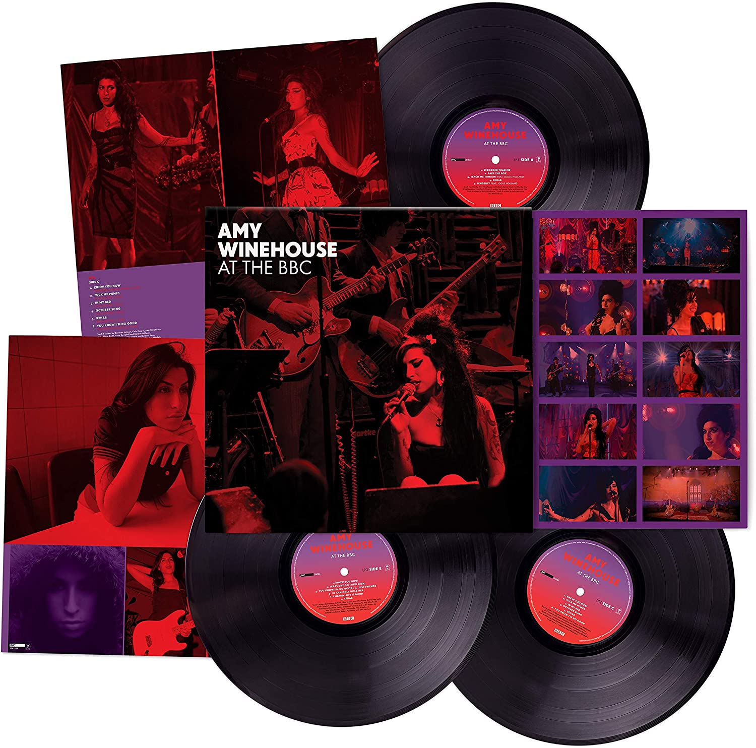 At The BBC by Amy Winehouse triple vinyl LP with BBC live recordings collection
