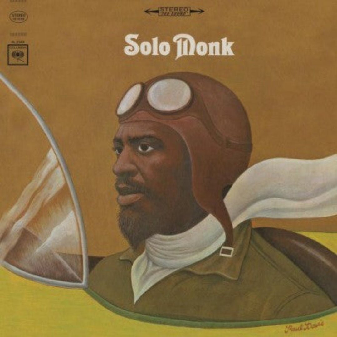 Thelonious Monk Solo Monk LP album cover on black vinyl