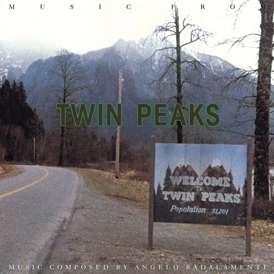 Vinyl edition of Music from Twin Peaks soundtrack featuring Angelo Badalamenti’s moody and surreal score.