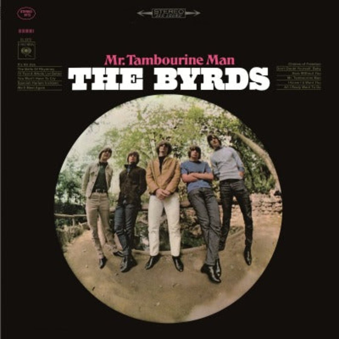 The Byrds’ Mr. Tambourine Man 180g vinyl album featuring classic folk-rock harmonies.