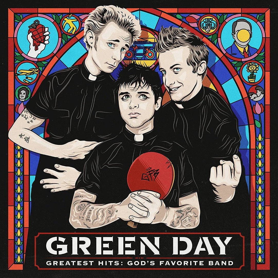 Green Day Gods Favourite Band 2LP vinyl greatest hits punk rock record set