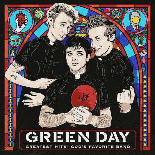 Green Day Gods Favourite Band 2LP vinyl greatest hits punk rock record set