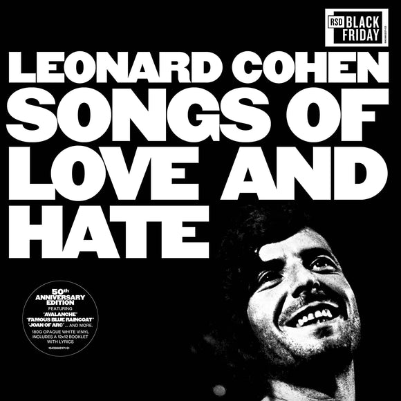 Leonard Cohen - Songs Of Love And Hate (9882371) LP White Vinyl