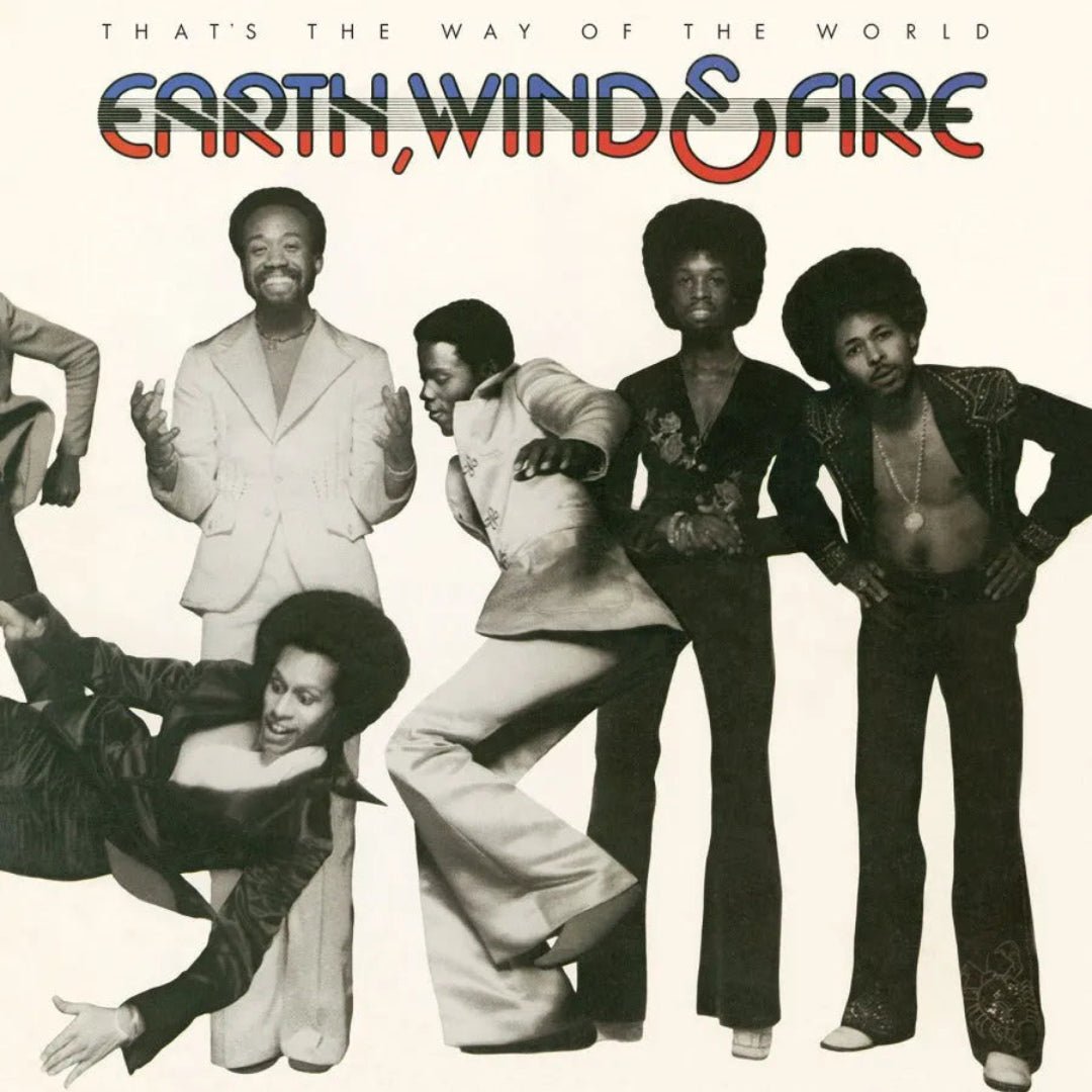 Translucent blue 50th anniversary vinyl of Earth, Wind & Fire's iconic 1975 album