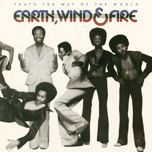Translucent blue 50th anniversary vinyl of Earth, Wind & Fire's iconic 1975 album