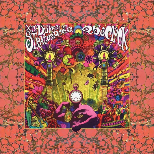 Psychedelic album cover of XTC’s Dukes Of The Stratosphear “25 O’Clock” vinyl LP.