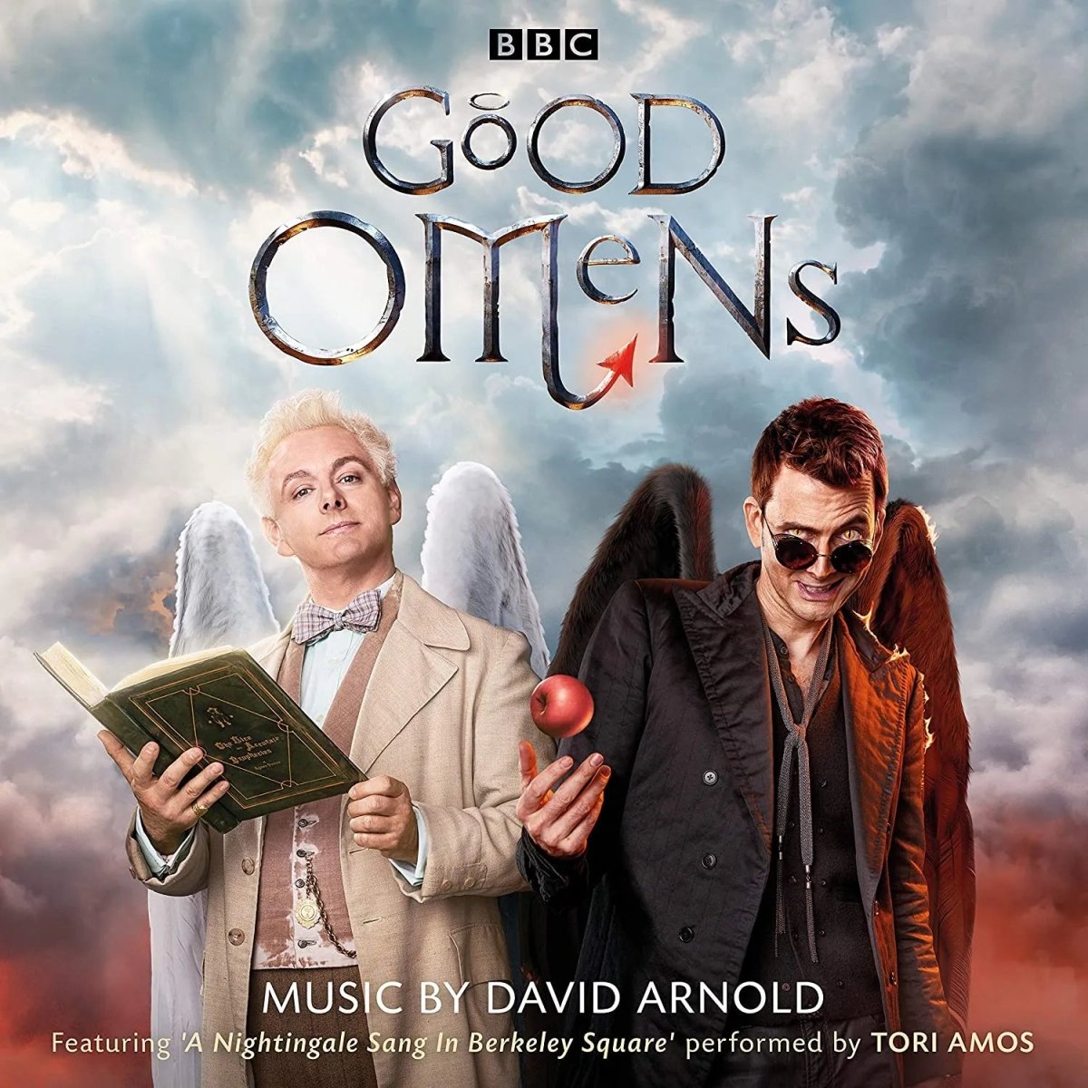 Good Omens 2LP red and blue vinyl soundtrack by David Arnold