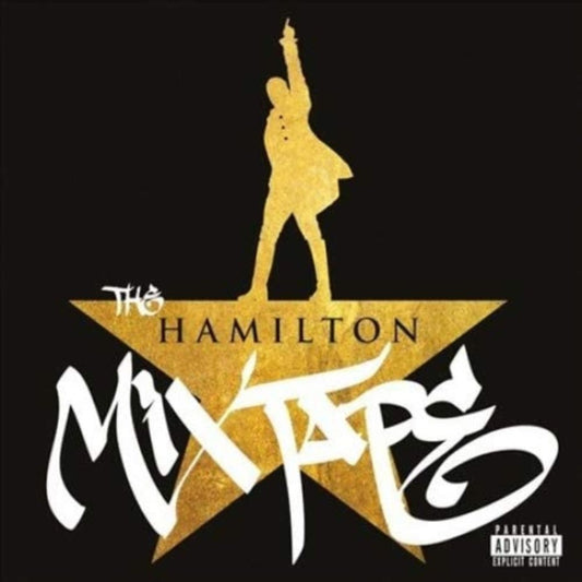 The Hamilton Mixtape 2 LP vinyl cover featuring a collage of contributing artists.
