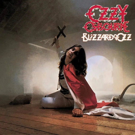 Ozzy Osbourne Blizzard of Ozz LP album cover, classic heavy metal vinyl release