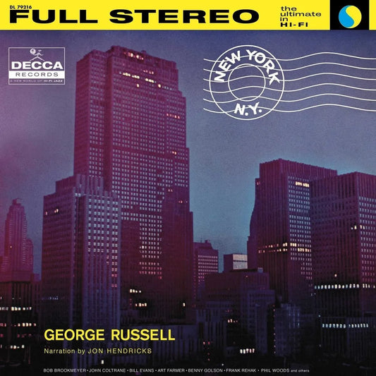 George Russell & His Orchestra New York, N.Y. LP album cover design